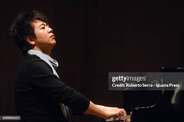 Chinese pianist Lang Lang perform his concert for Musica Insieme at auditorium Manzoni on May 19, 2010 in Bologna, Italy.