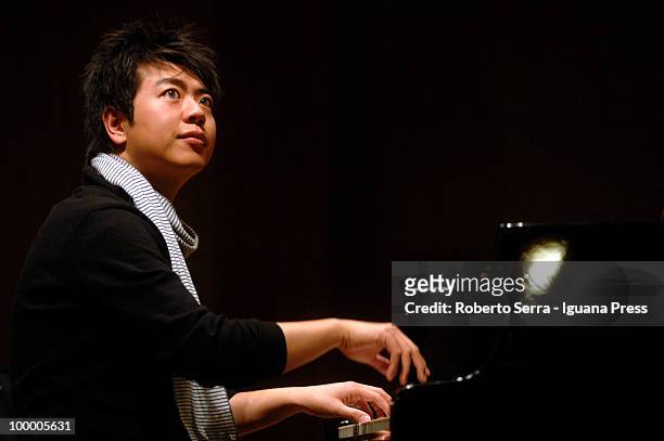 Chinese pianist Lang Lang perform his concert for Musica Insieme at auditorium Manzoni on May 19, 2010 in Bologna, Italy.
