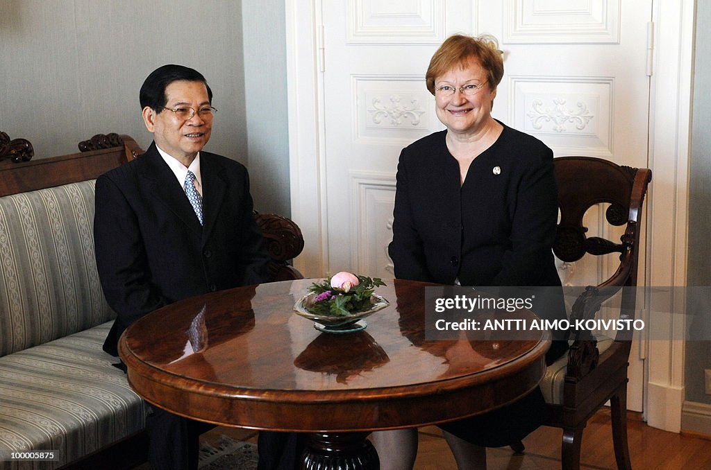 Vietnamese president Nguyen Minh Triet (