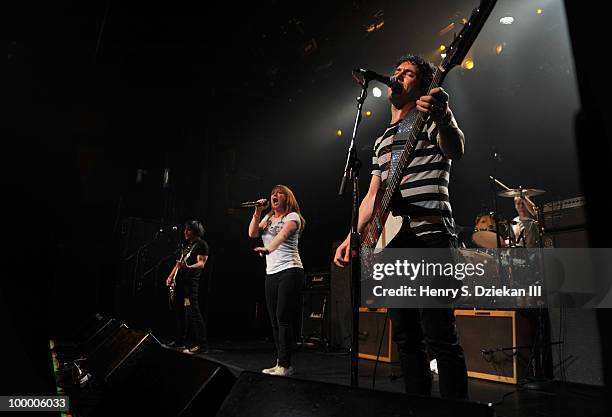 Chantal Claret of Morningwood performs at the Joey Ramone Foundation For Lymphoma Research benefit concert at The Fillmore New York at Irving Plaza...