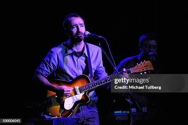 Singer James Mercer performs with his group Broken Bells at the Henry Fonda Theater on May 19, 2010 in Los Angeles, California.