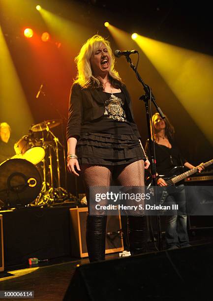 Spanking Charlene performs at the Joey Ramone Foundation For Lymphoma Research benefit concert at The Fillmore New York at Irving Plaza on May 19,...