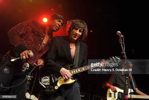 Mickey Leigh performs at the Joey Ramone Foundation For Lymphoma Research benefit concert at The Fillmore New York at Irving Plaza on May 19, 2010 in...