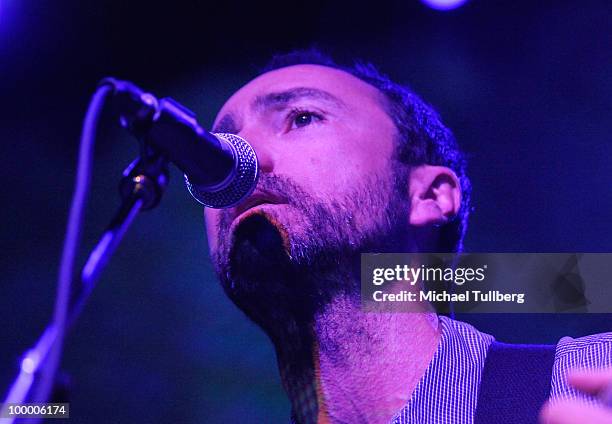 Singer James Mercer performs with his group Broken Bells at the Henry Fonda Theater on May 19, 2010 in Los Angeles, California.