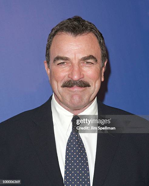 Actor Tom Selleck attends the 2010 CBS Upfront at The Tent at Lincoln Center on May 19, 2010 in New York City.