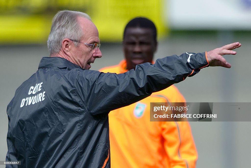 Ivory Coast team coach Sven Goran Erikss