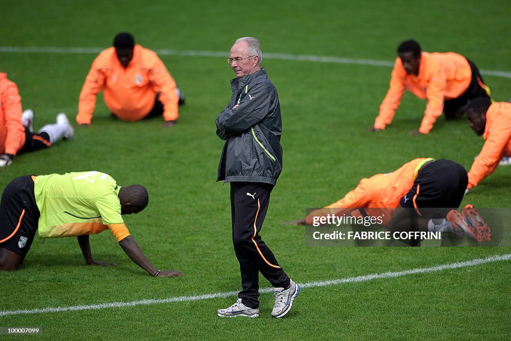 Ivory Coast team coach Sven Goran Erikss