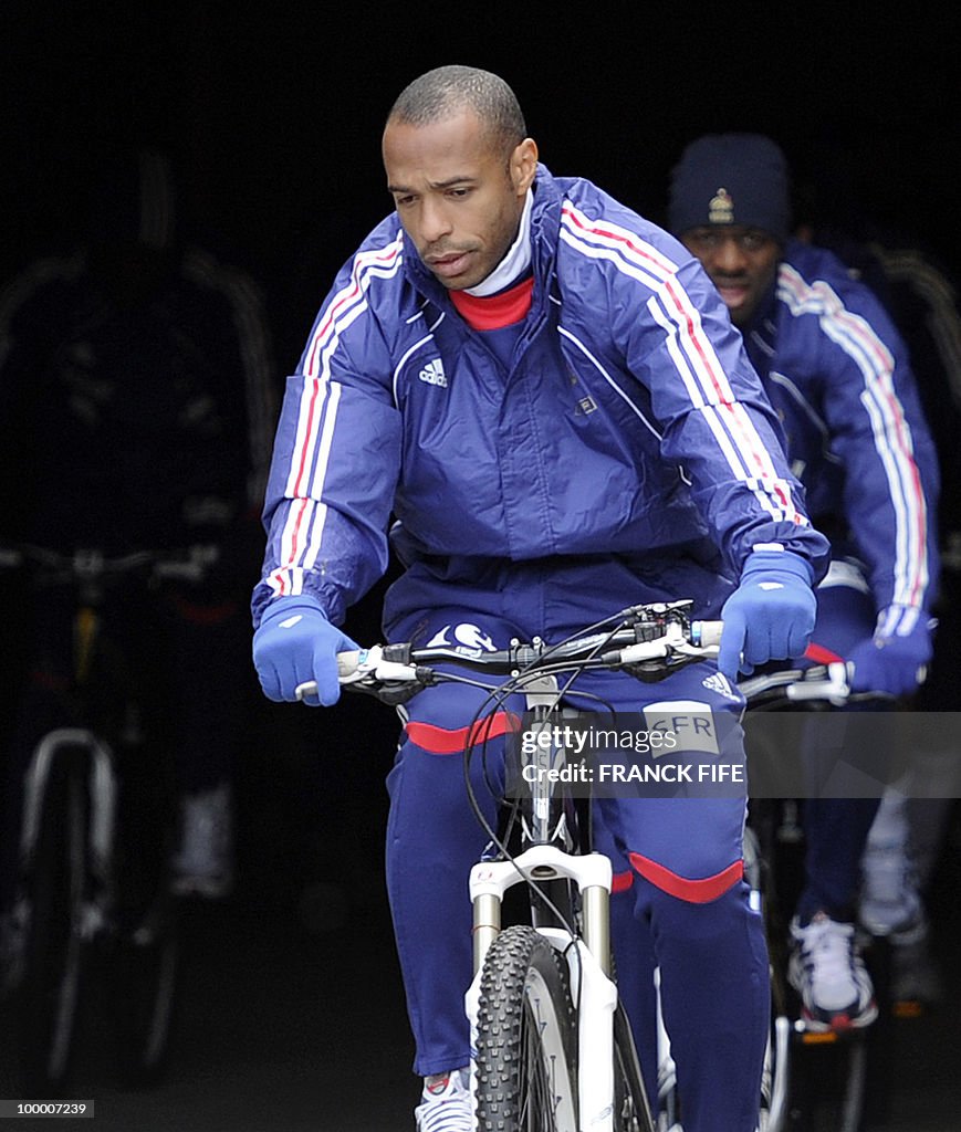 French football forward Thierry Henry le