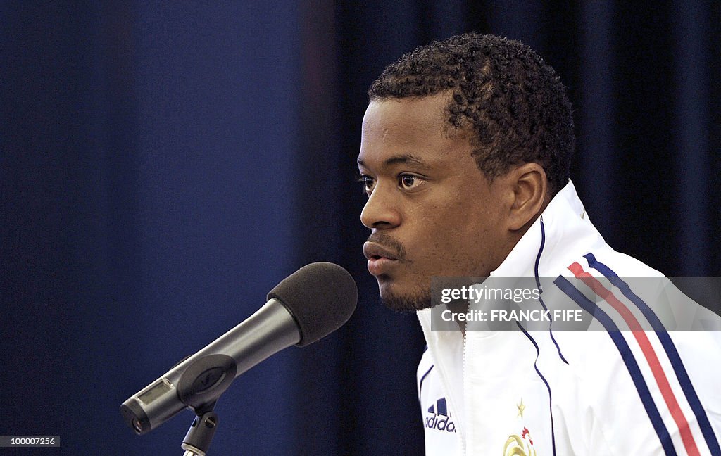French football defender Patrice Evra sp