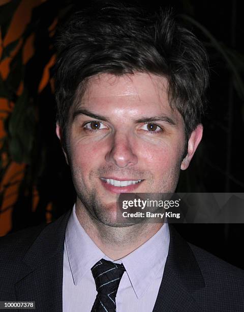 Actor Adam Scott attends the reception for NBC's "Parks and Recreation" Emmy Screening held at the Leonard H. Goldenson Theatre on May 19, 2010 in...