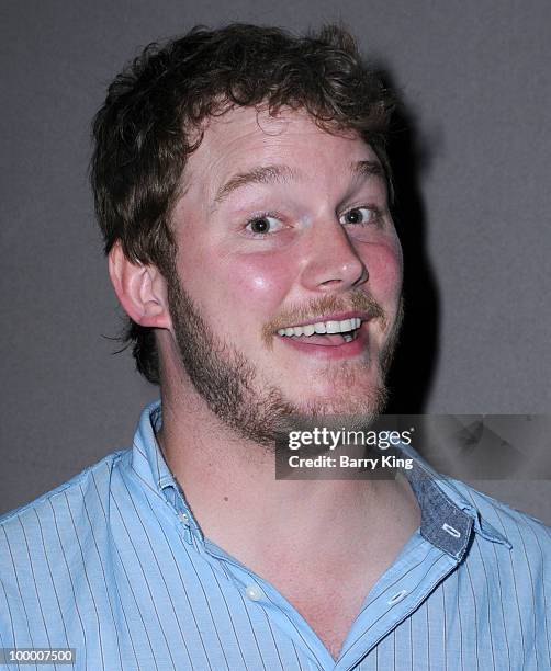 Actor Chris Pratt attends the reception for NBC's "Parks and Recreation" Emmy Screening held at the Leonard H. Goldenson Theatre on May 19, 2010 in...