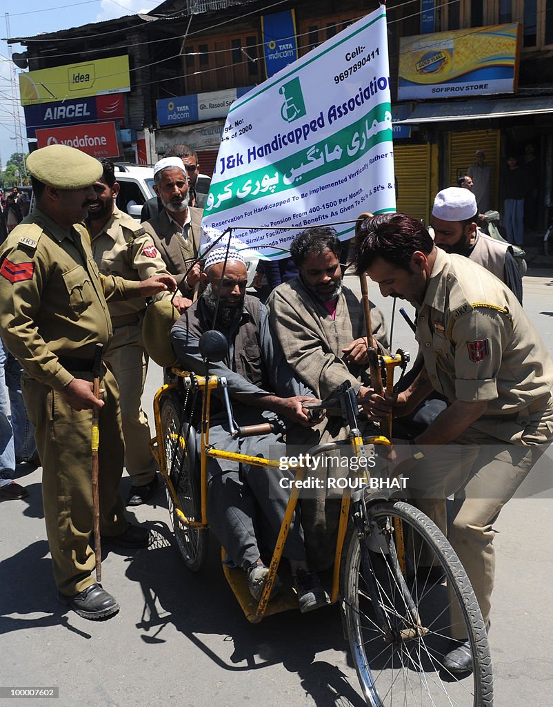 Indian police detain members of the All