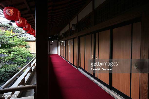 General view of the Kamishichiken Kaenbujo is seen on May 13, 2010 in Kyoto, Japan.