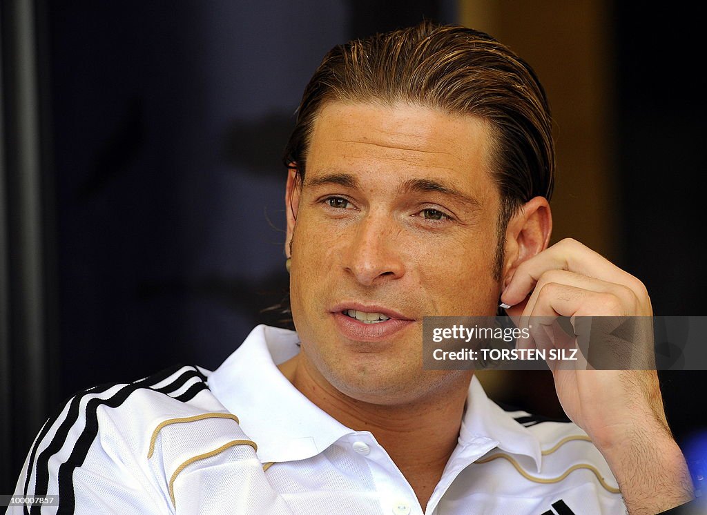 Germany's goalkeeper Tim Wiese gives an
