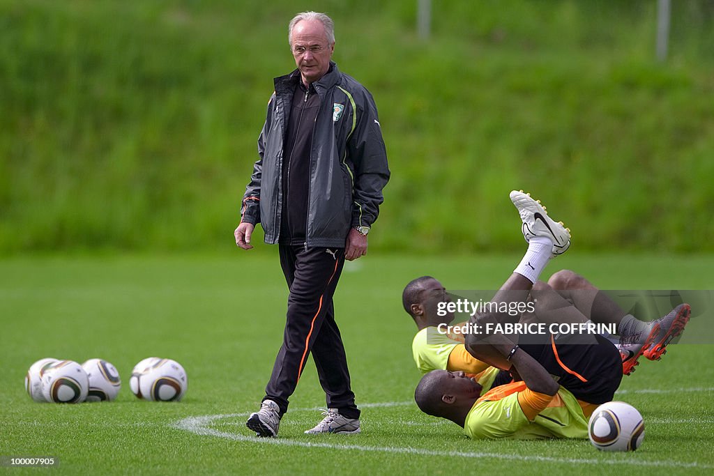 Ivory Coast team coach Sven-Goran Erikss