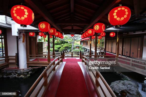 General view of the Kamishichiken Kaenbujo is seen on May 13, 2010 in Kyoto, Japan.