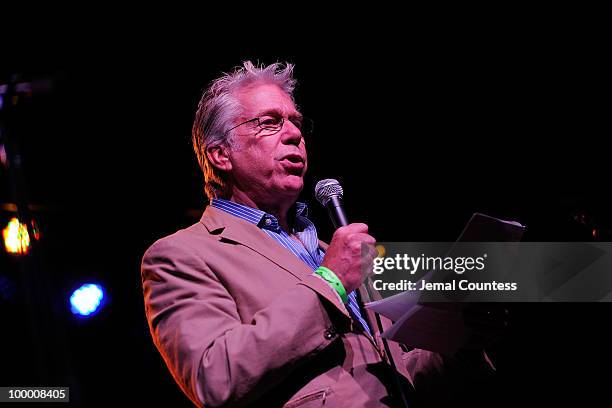 Peter Primont, CEO of Cherry Lane Music speaks at the Cherry Lane Music Publishing's 50th Anniversary celebration at Brooklyn Bowl in Brooklyn on May...