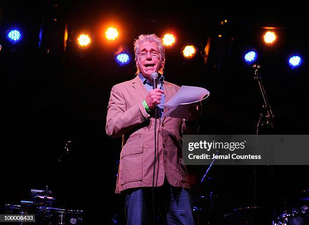 Peter Primont, CEO of Cherry Lane Music speaks at the Cherry Lane Music Publishing's 50th Anniversary celebration at Brooklyn Bowl in Brooklyn on May...