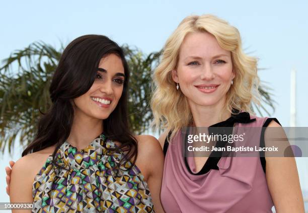 Liraz Charhi and Naomi Watts attend the 'Fair Game' Photo Call held at the Palais des Festivals during the 63rd Annual International Cannes Film...