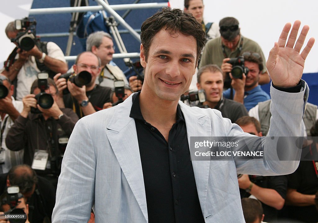 Italian actor Raoul Bova poses during th