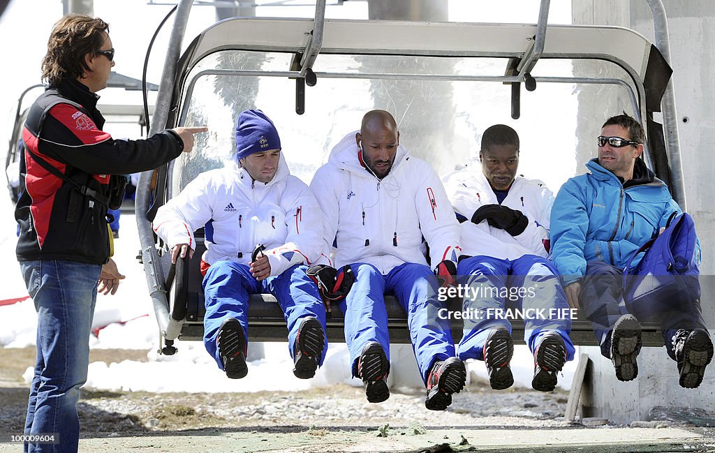 (LtoR) French national football team's p