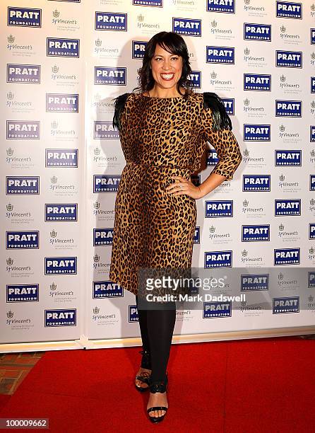 Singer Kate Ceberano arrives at the Pratt Foundation's "An Intimate Evening with Sir Bob Geldof" in support of St Vincent's Cancer Center on May 20,...