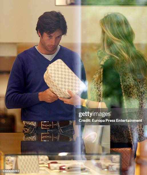 Bullfighter Jose Antonio Canales and Mari Carmen Fernandez sighting on May 20, 2010 in Madrid, Spain.