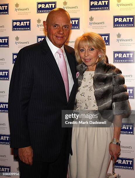 Solomon Lew and his wife Rosie arrive at the Pratt Foundation's "An Intimate Evening with Sir Bob Geldof" in support of St Vincent's Cancer Center on...