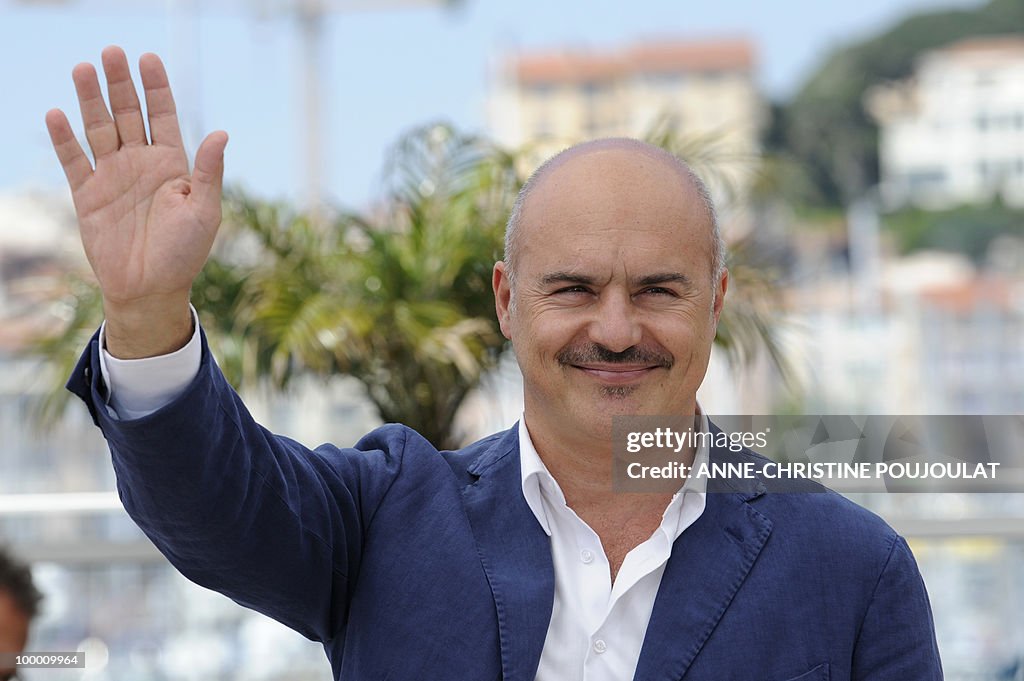 Italian actor Luca Zingaretti poses duri