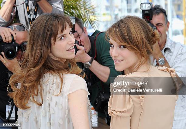 Actress Stefania Montorsi and Giorgio Colangeli attend the 'Our Life' Photo Call held at the Palais des Festivals during the 63rd Annual...