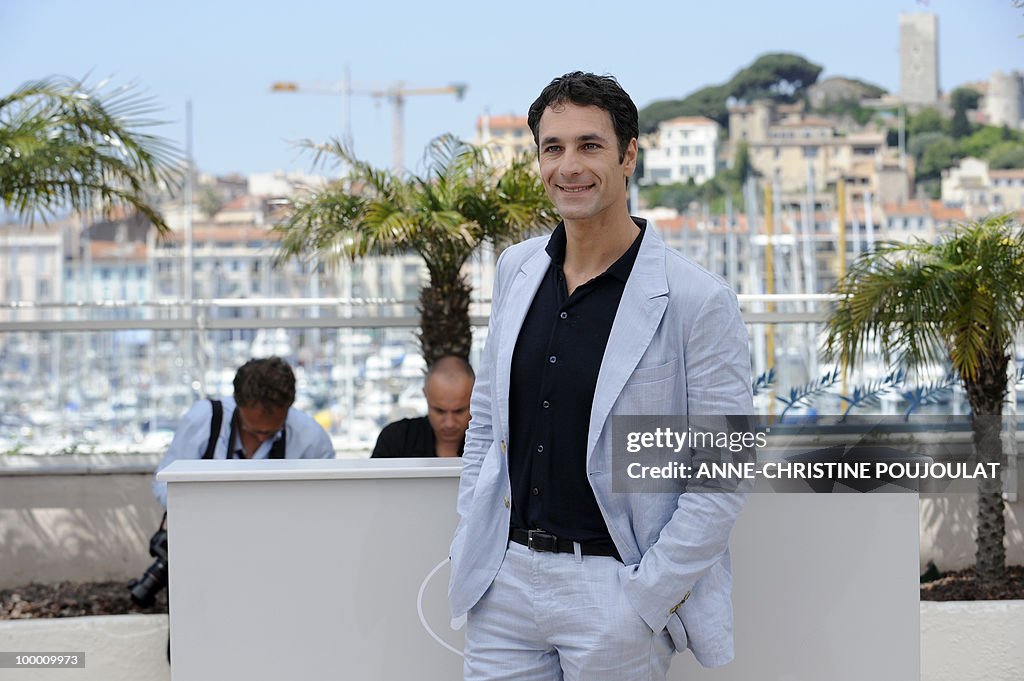 Italian actor Luca Zingaretti poses duri