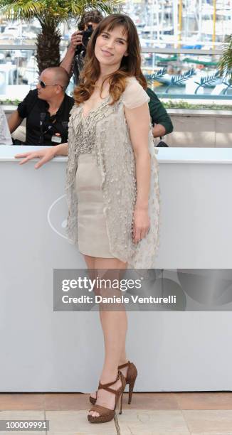 Actress Stefania Montorsi attends the 'Our Life' Photo Call held at the Palais des Festivals during the 63rd Annual International Cannes Film...