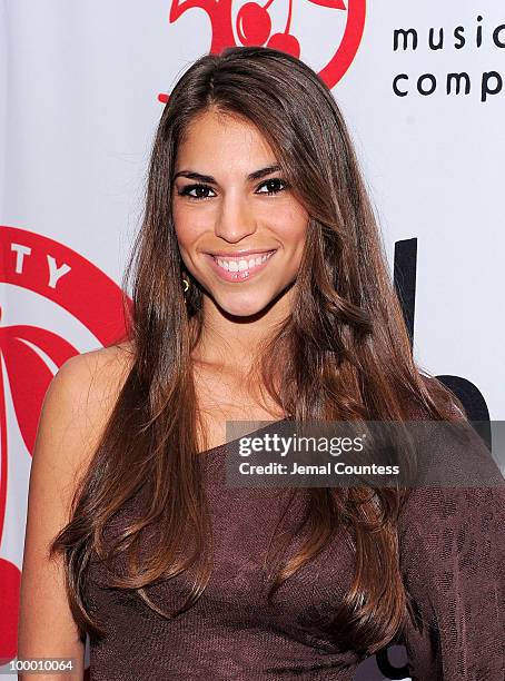 Singer Antonella Barba poses on the red carpet at the Cherry Lane Music Publishing's 50th Anniversary celebration at Brooklyn Bowl in Brooklyn on May...