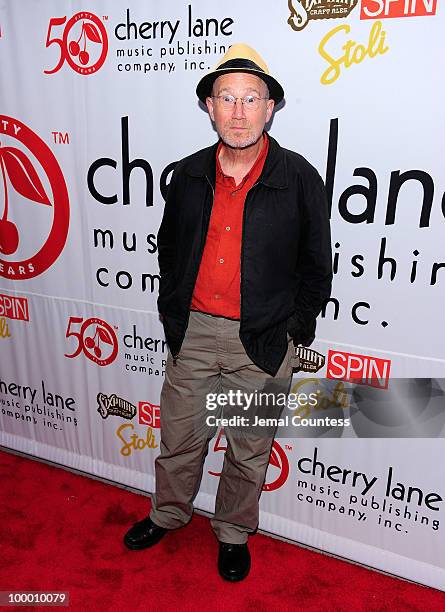 Musician Marshall Crenshaw poses on the red carpet at the Cherry Lane Music Publishing's 50th Anniversary celebration at Brooklyn Bowl in Brooklyn on...
