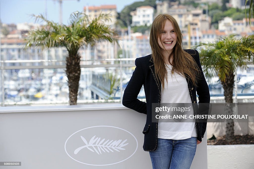 French actress Ana Girardot poses during