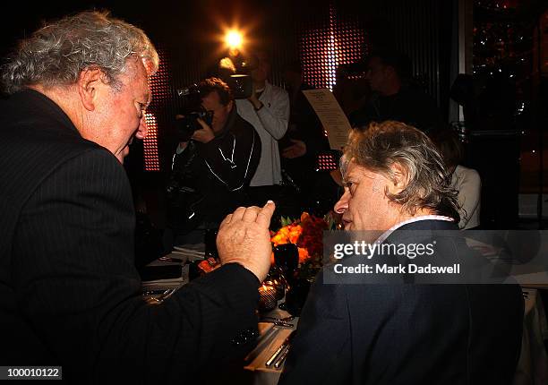 Sam Lipski speaks with Sir Bob Geldof at the Pratt Foundation's "An Intimate Evening with Sir Bob Geldof" in support of St Vincent's Cancer Center on...