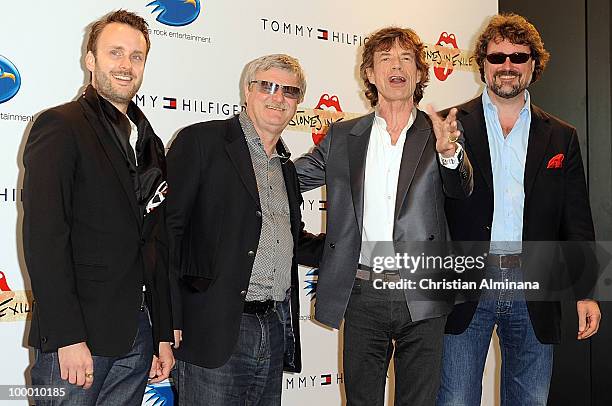 Director Stephen Kijak and Mick Jagger for the Rolling Stones attend the 'Stones In Excile' Photocall at the Majestic Hotel during the 63rd Annual...