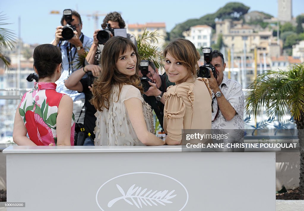 Italian actress Alina Berzenteanu (L), I