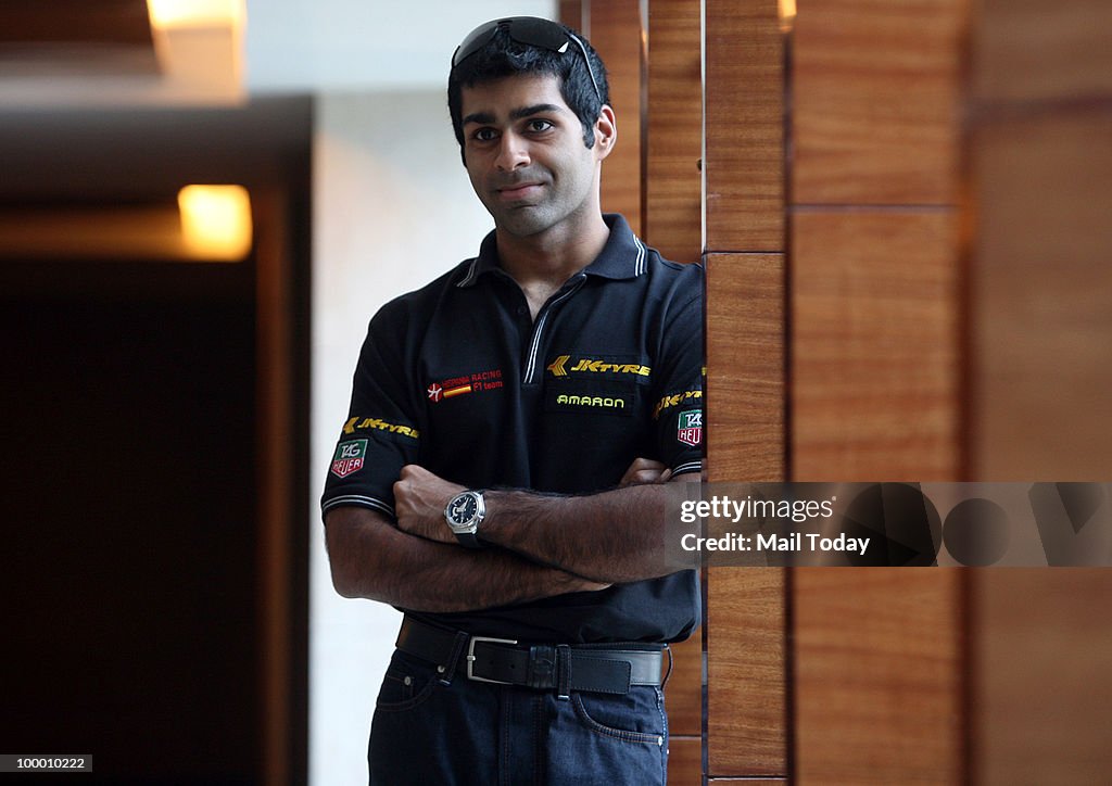 Formula One Driver Karun Chandhok...