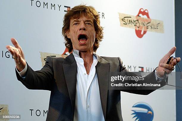 Mick Jagger, lead singer of the Rolling Stones attends the 'Stones In Excile' Photocall at the Majestic Hotel during the 63rd Annual Cannes Film...