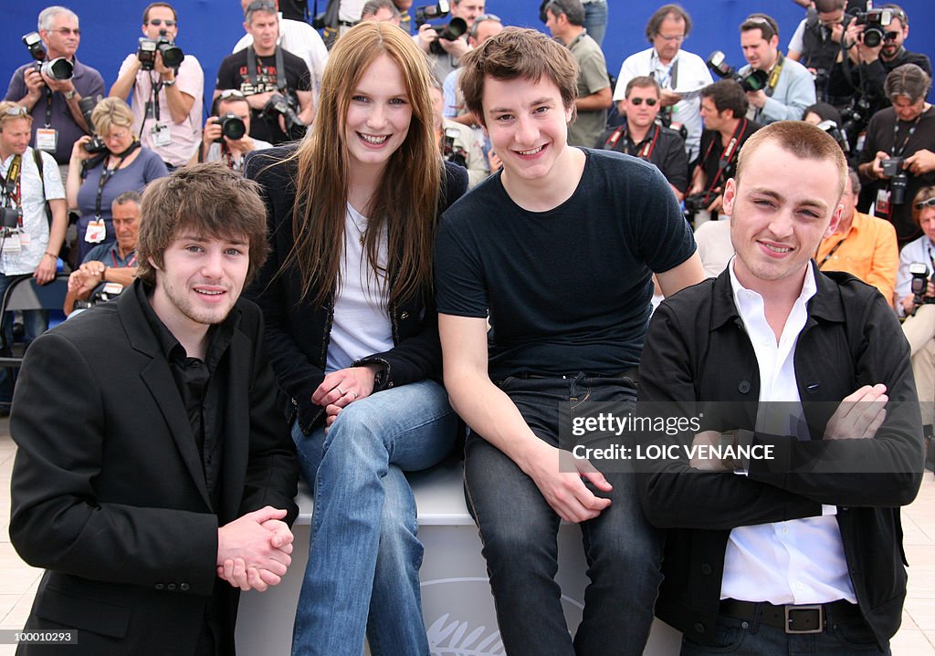 From left : French actor Laurent Delbecq