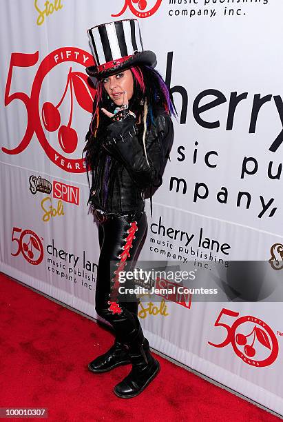 Singer Dilana Robichaux poses on the red carpet at the Cherry Lane Music Publishing's 50th Anniversary celebration at Brooklyn Bowl in Brooklyn on...