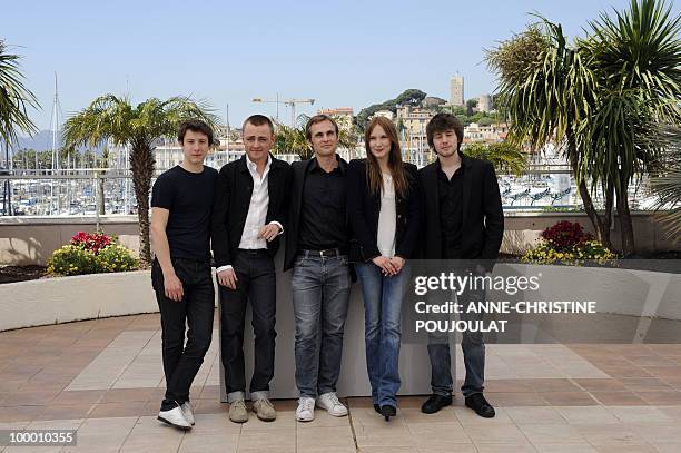 French actor Arthur Mazet, French actor Jules Pelissier, French director Fabrice Gobert, French actress Ana Girardot and French actor Laurent...