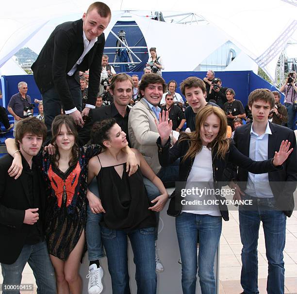 French actor Jules Pelissier, French director Fabrice Gobert, French actor Esteban Carvajal Alegria, French actor Arthur Mazet, French actor Laurent...