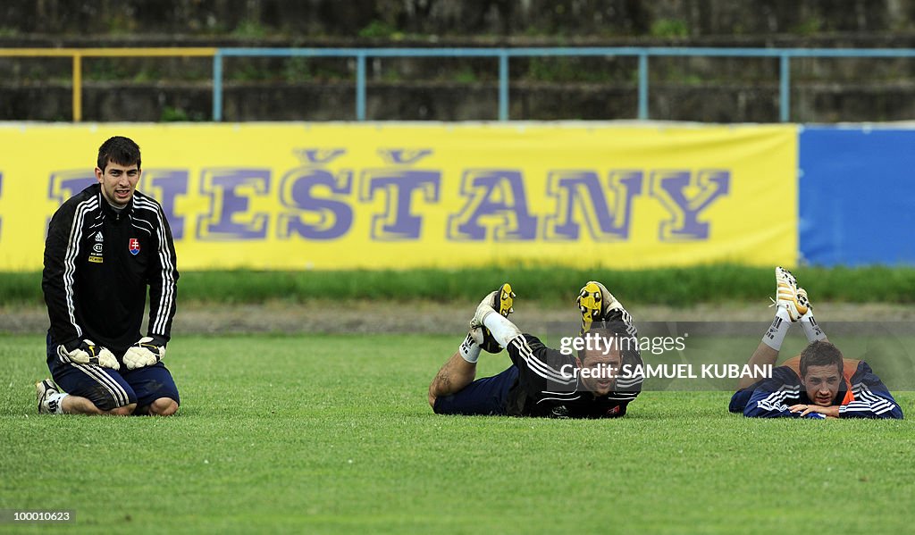 Slovakian national football players Dusa