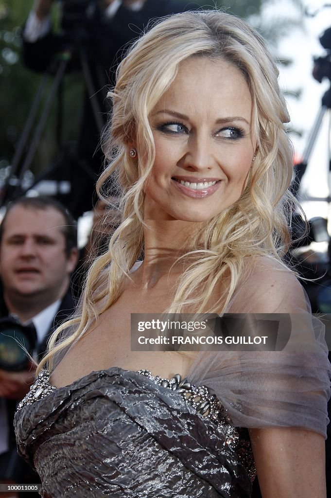 Slovakian model Adriana Karembeu arrives