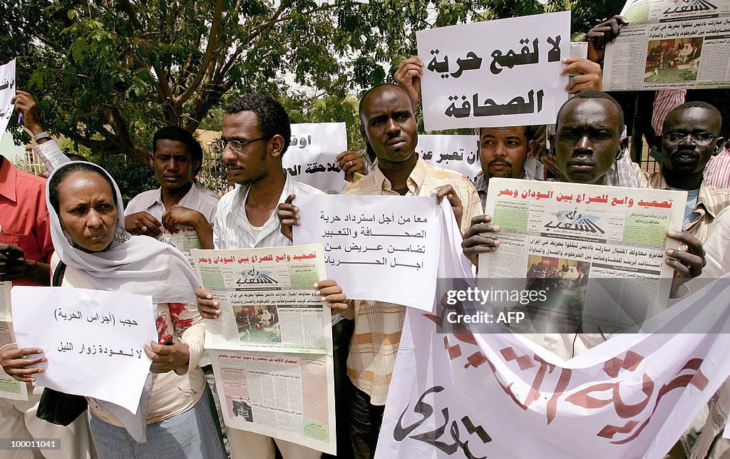 Sudanese protest against the storming by