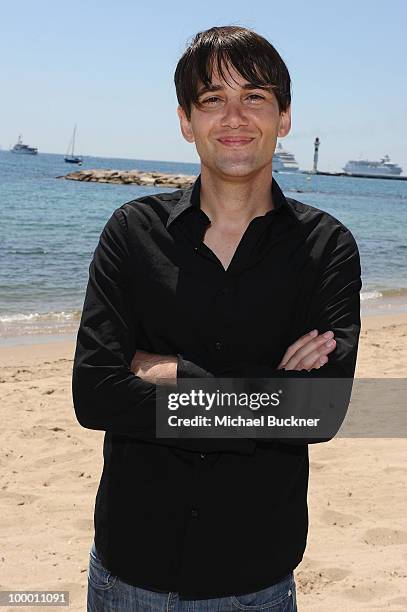 David Robert Mitchell attends the "Myth of the American Sleepover" Photocall held at the American Pavillion during the 63rd Annual Cannes Film...