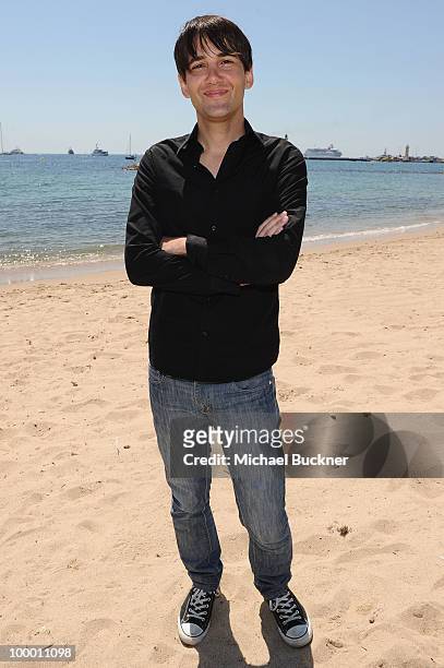 David Robert Mitchell attends the "Myth of the American Sleepover" Photocall held at the American Pavillion during the 63rd Annual Cannes Film...