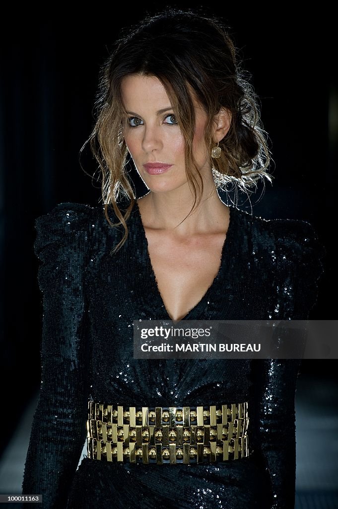 British actress Kate Beckinsale poses du